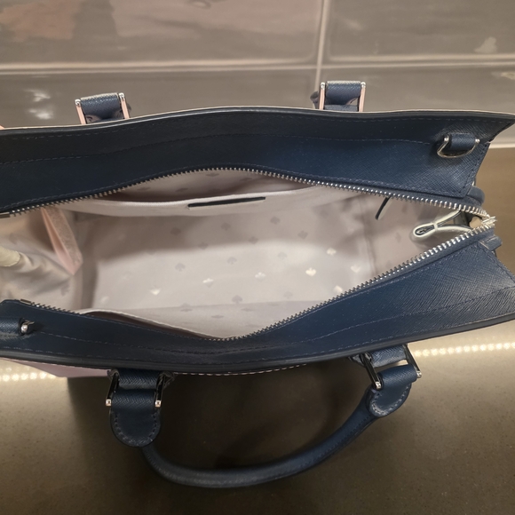 Kate Spade Pastel Purple and Dark Blue Satchel - Picture 7 of 9